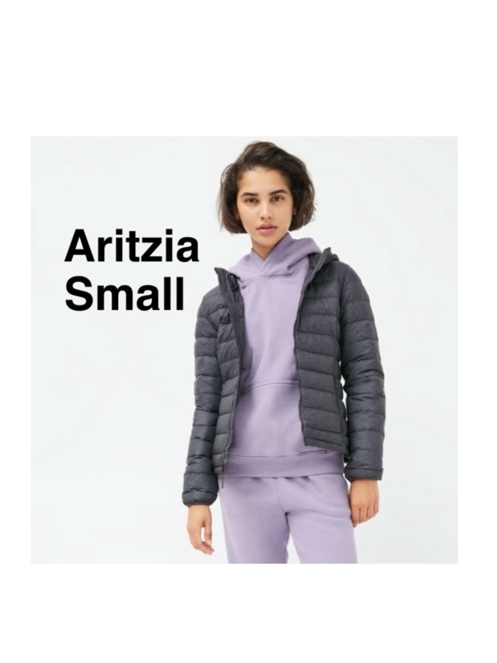 Aritzia TNA Botanie Puffer in black Size S ⭐️⭐️⭐️⭐️